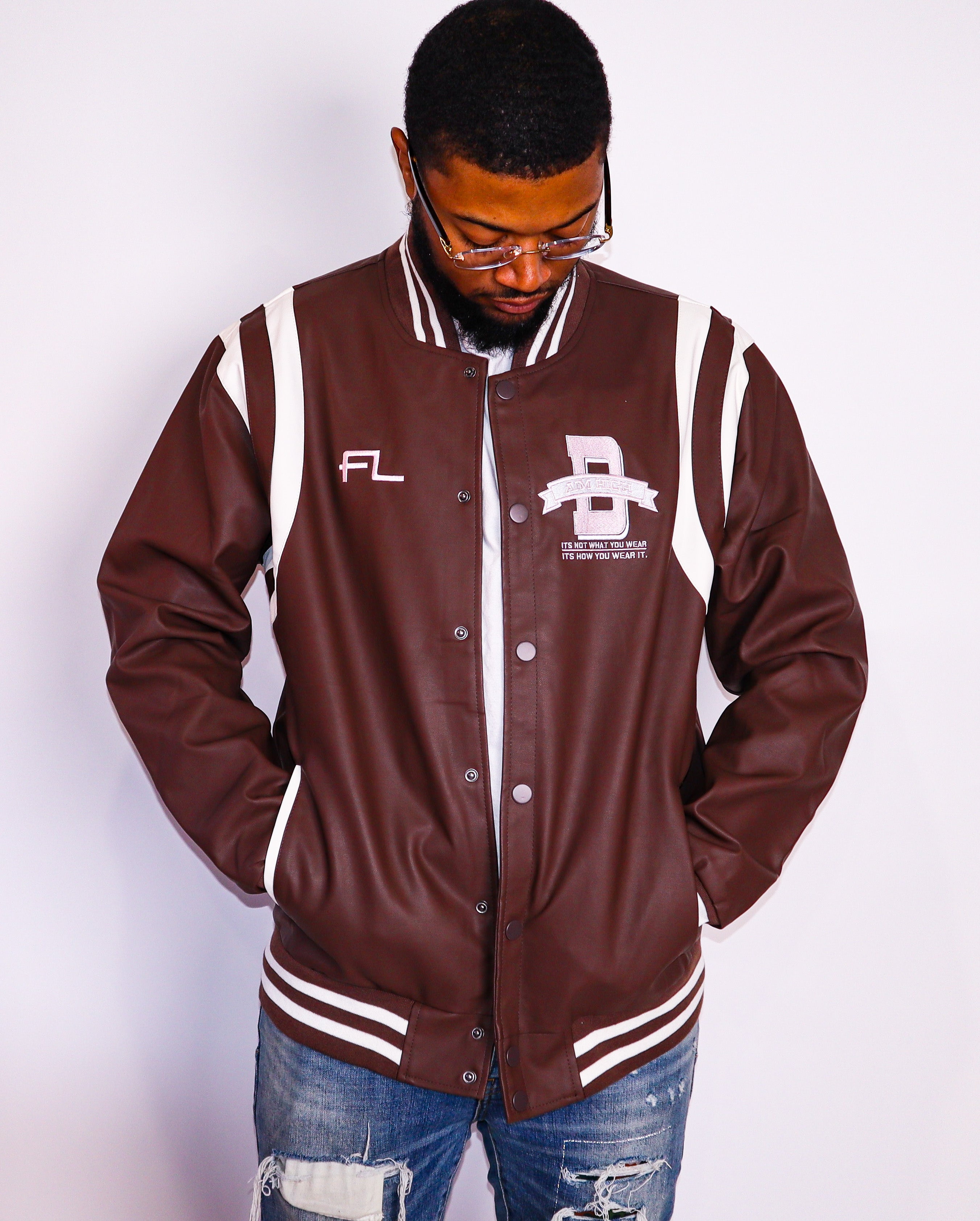 FL Letterman Brn/Pnk